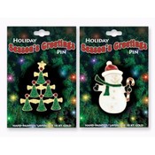 Holiday Season's Greetings Pin - Lead Safe