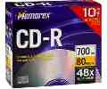 Memorex 80 Minute CD-Rs with Slimline Jewel Cases