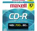 Maxell 48x Write-Once Recordable CDs for Data
