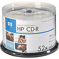 52x Write-Once CD-R Spindle with Ink Jet Printable