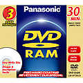 8cm Rewritable DVD-RAM for Camcorders - 3-pack