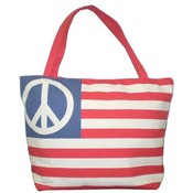 Large USA Peace Tote