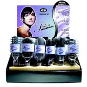 Silver Color Proline Hairbrushes On Display