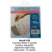 4 Pocket Hosiery Separator Zippered Wash Bag