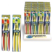 Twin Pack Opaque Handle Toothbrush In Counter Disp