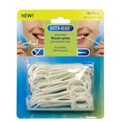 40 Pieces Disposable Flosser-Picks In A Blister