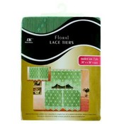 2 Piece Floral Lace Tiers Assorted Colors