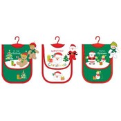 christmas bib &amp; burp &amp; ornament set