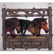 12.5" Stable Wall Decor with Hooks