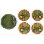 Tractor 4 Piece Coaster Set