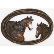 Horses And Rope Figurine Wall Hanging