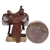 Saddle Coaster Holder and Coaster Set
