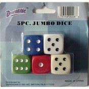 Jumbo Dice 5 pack