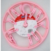 Assorted Colors - Round Plastic Clothes Hanger
