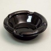Black Glass Ashtray