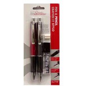 Pen And Pencil Set-Deluxe Grip And Lead Refill
