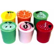 6 Pack Scented Fruit Votive Candles