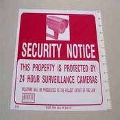 Security Notice Sign
