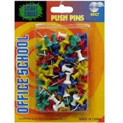 88 Piece Colored Push Pins
