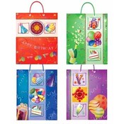 Large Happy Birthday Bag-4 Assorted