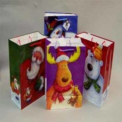4 Assorted Large Bear Santa Bags