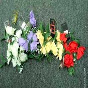 4" Garland Big Open Roses