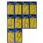 4" Brass Numbers Assorted