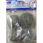 4 Pack Steel Scouring Pads