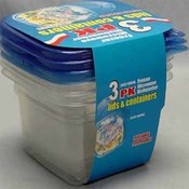 Square Container-3 Piece Clear Reusable