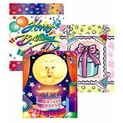 Large Birthday Gift Bags-3Assorted Styles Bags