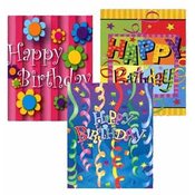 XL Birthday Gift Bags-3Assorted Styles