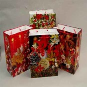 4 Assorted XL Pointsettia Bags