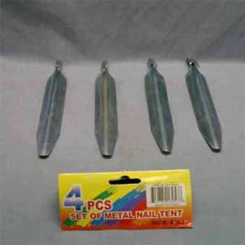 4 Pack. Metal TENT Stakes