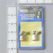 2 Pack 20Mm Brass Locks
