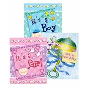 Large Baby Shower Gift Bags-3Assorted Styles