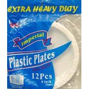 Plastic White Plates