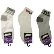 Mens Patterned Ankle Socks