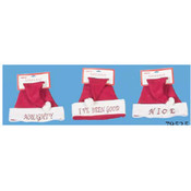 Plush Santa Hats With Wording
