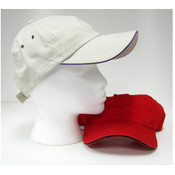 Sandwich Visor Ball Cap With Adjustable Strap