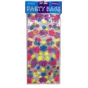 10 Count Cello Lunch Bags - Flower Power