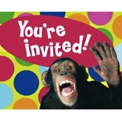 Monkey Party Invitations