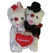 7" Hugging Bears w/I Love You - Heart