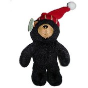 7" Black Holiday/Christmas Plush Bear