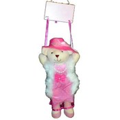 10.5" Pink Dress Up Plush Bear
