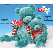 10" Sitting Christmas Plush Bear