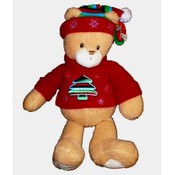 14" Standing Christmas Plush Bear
