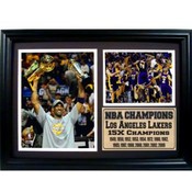 2009 Los Angeles Lakers Photo Stat Frame