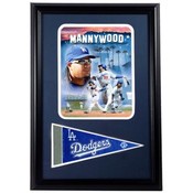 Manny Ramirez "Mannywood" 12x18 Pennant frame
