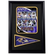 2009 Baltimore Ravens 12x18 Pennant Frame
