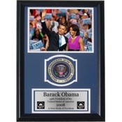Barack Obama and Michelle Obama with Presidential